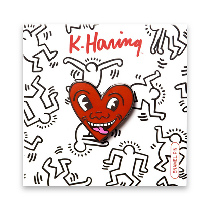 PINTRILL Keith Haring Pin Smiling Heart