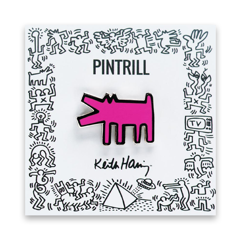 PINTRILL Keith Haring #3 Pin Barking Dog