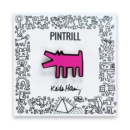 PINTRILL Keith Haring #3 Pin Barking Dog