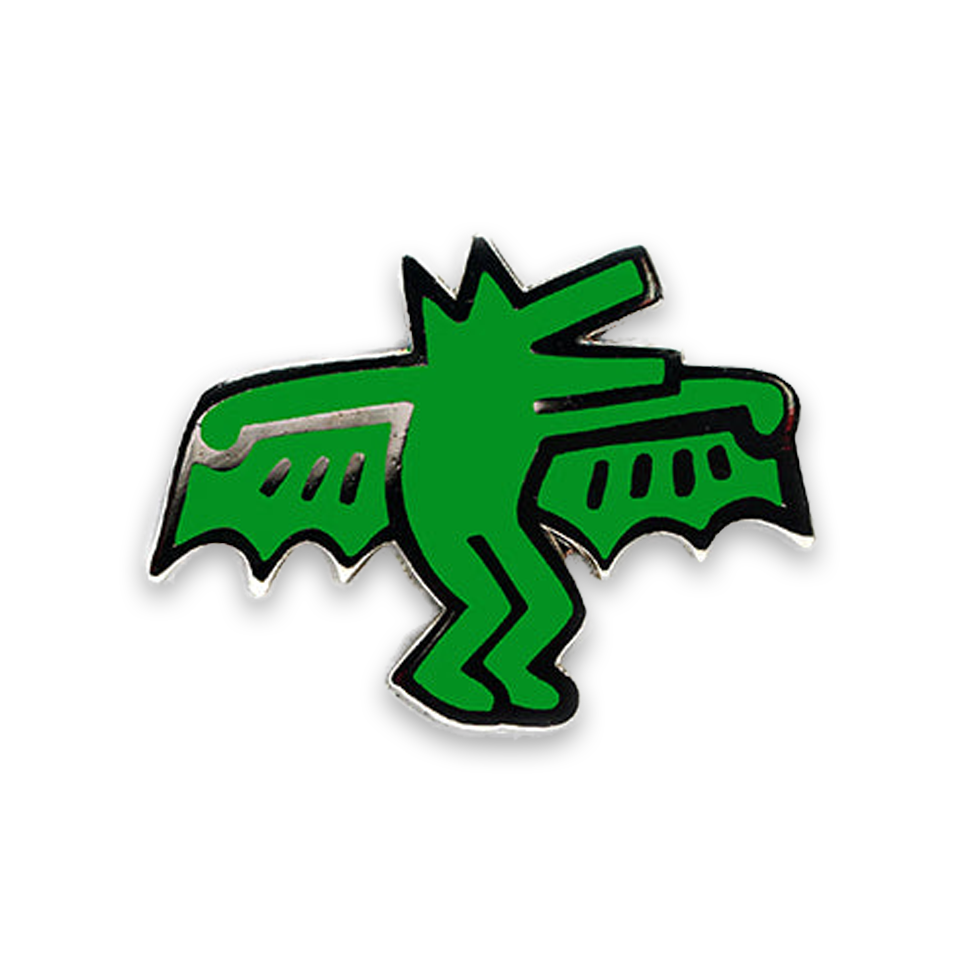 PINTRILL Keith Haring #3 Pin Bat Dog