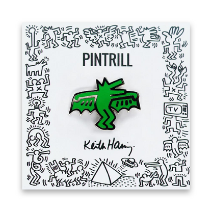 PINTRILL Keith Haring #3 Pin Bat Dog