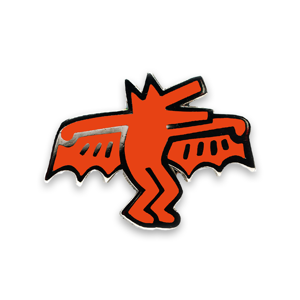 PINTRILL Keith Haring #3 Pin Bat Dog