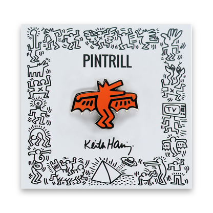 PINTRILL Keith Haring #3 Pin Bat Dog