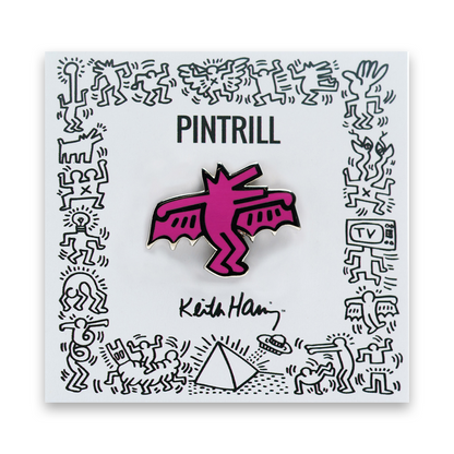 PINTRILL Keith Haring #3 Pin Bat Dog