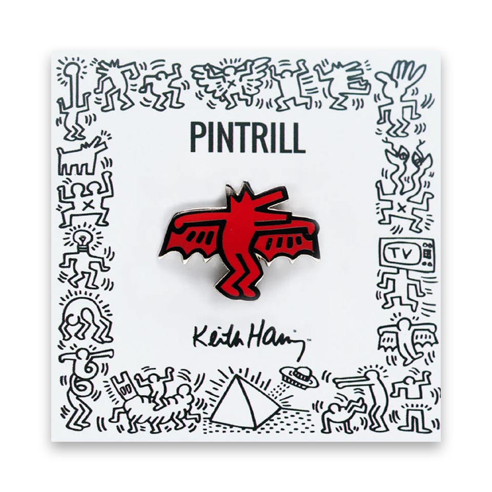 PINTRILL Keith Haring #3 Pin Bat Dog