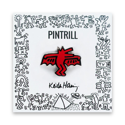 PINTRILL Keith Haring #3 Pin Bat Dog
