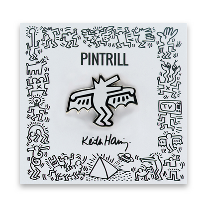 PINTRILL Keith Haring #3 Pin Bat Dog