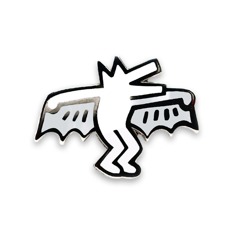 PINTRILL Keith Haring #3 Pin Bat Dog