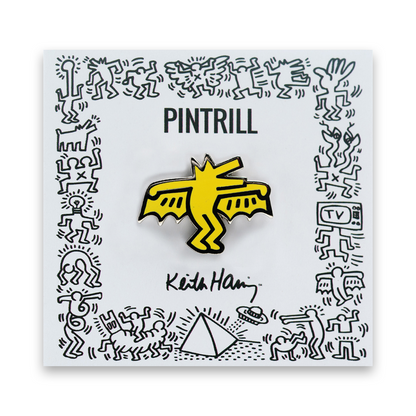 PINTRILL Keith Haring #3 Pin Bat Dog