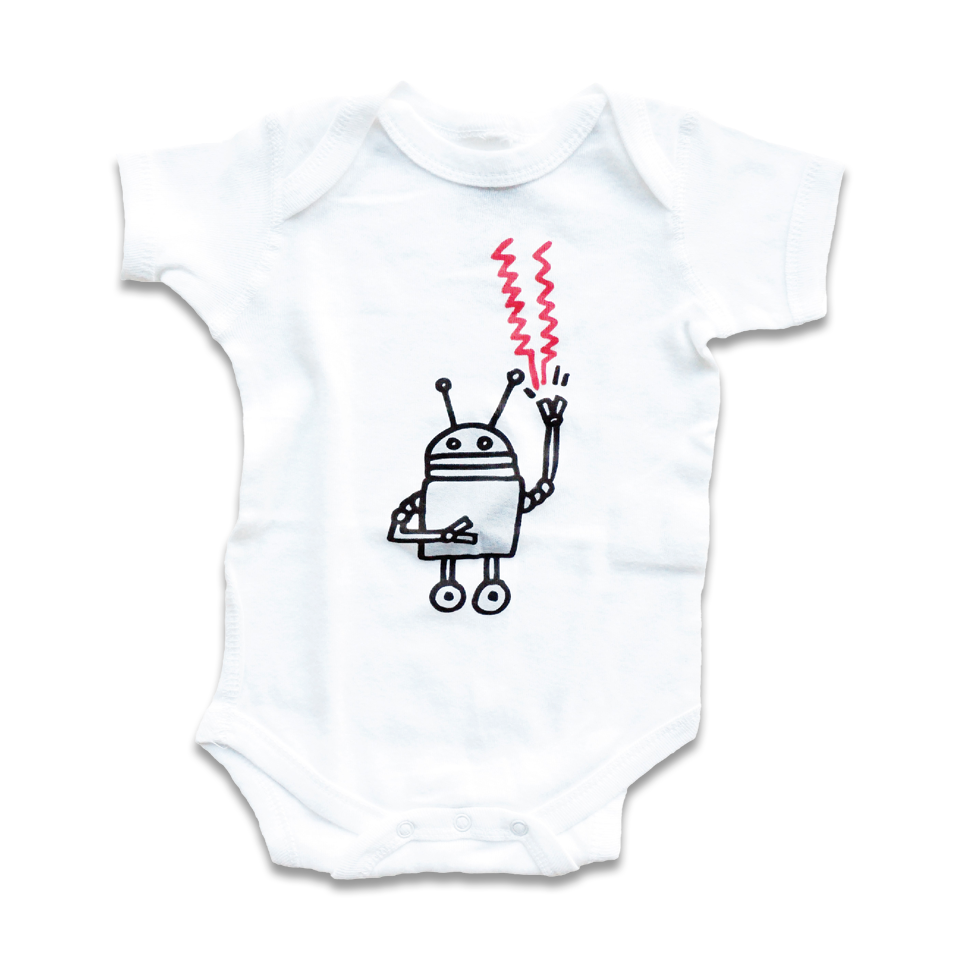 Pop Shop Robot Baby Romper