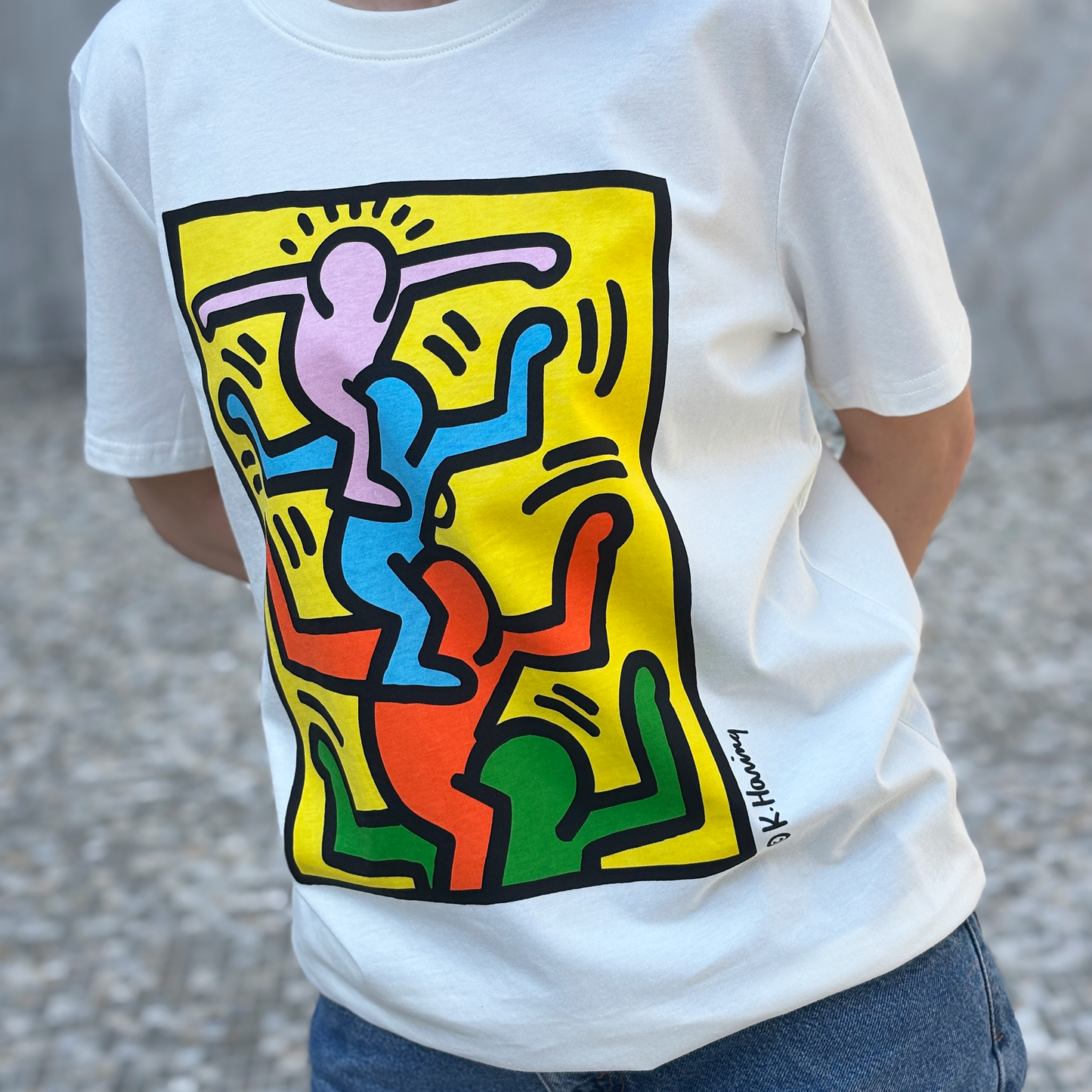 Pop Shop Keith Haring "Shoulder Stack" T-shirt