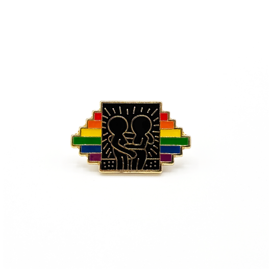 Rainbow Keith Haring Pin