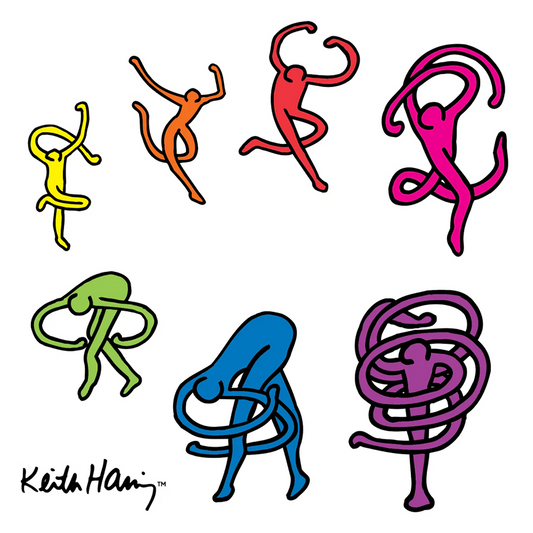 Apply Stickers Keith Haring Sticker sheet M Dance