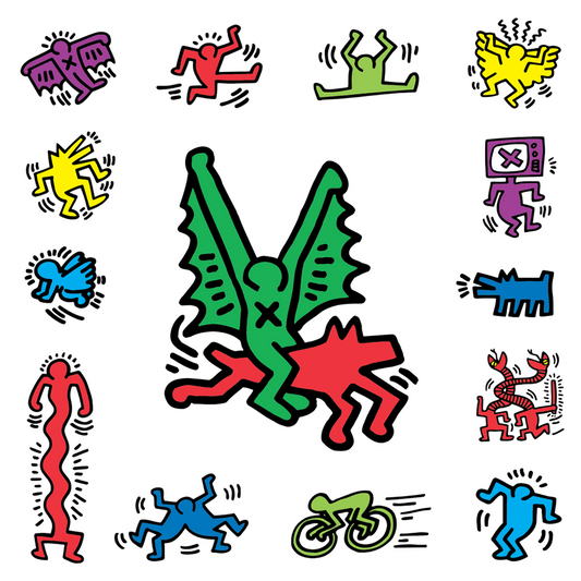 Apply Stickers Keith Haring Sticker sheet M FLIGHT