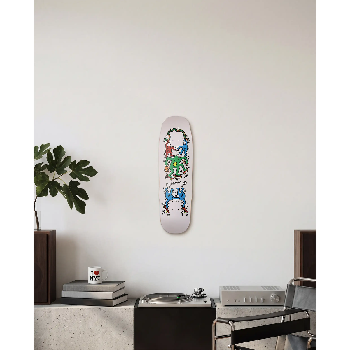 THE SKATEROOM Keith Haring Skateboard "Untitled (Snake Ride)"