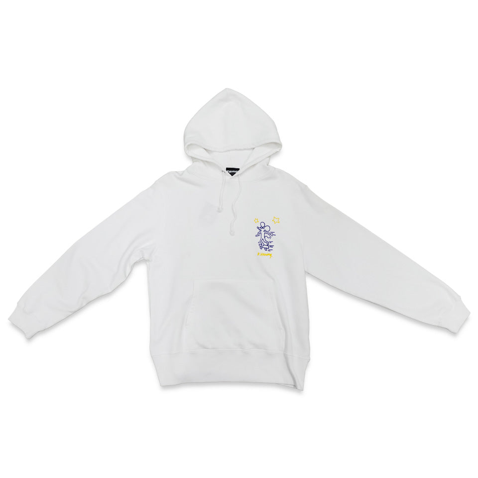 Thrasher x Keith Haring Hoodie White KH-TH2114