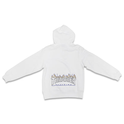 Thrasher x Keith Haring Hoodie White KH-TH2114