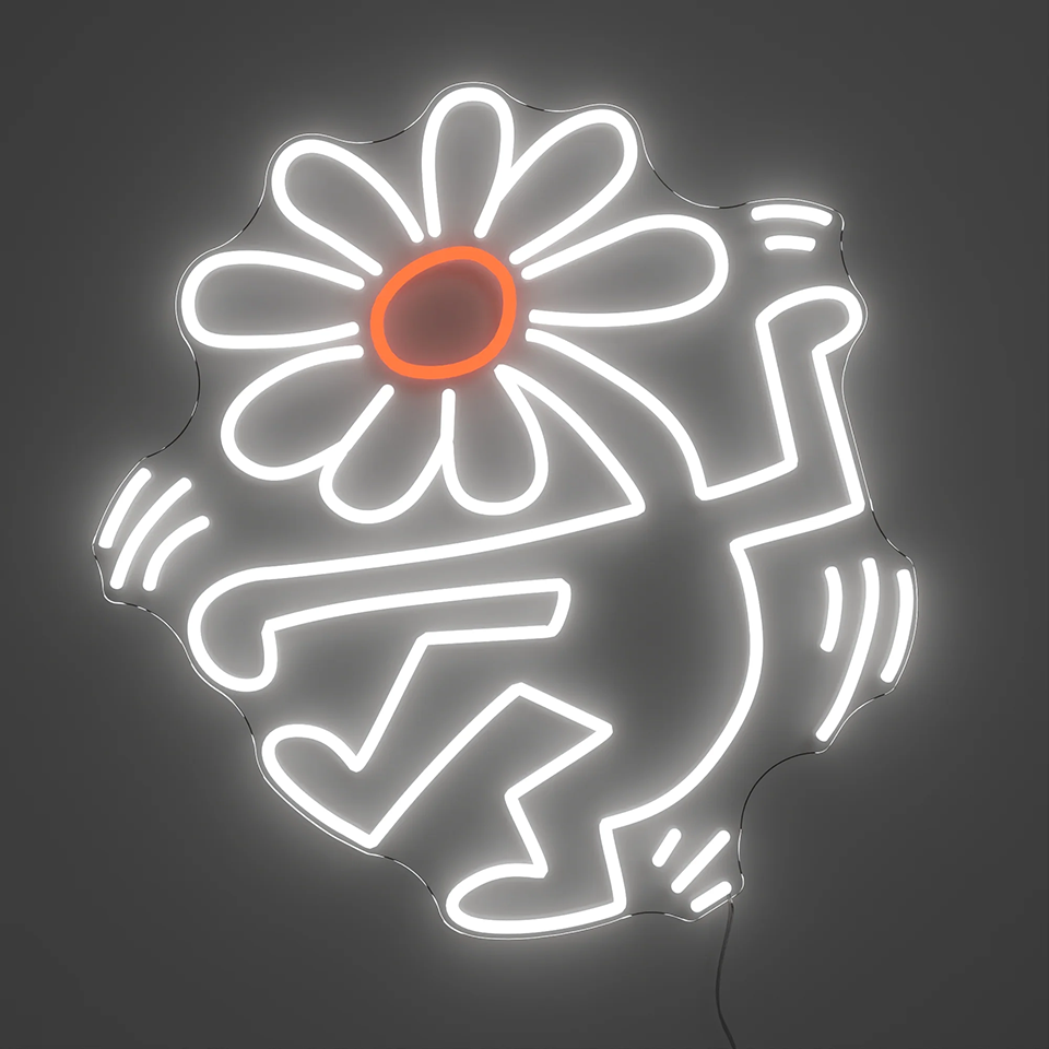 Yellowpop Keith Haring LED Neon Flower Head
