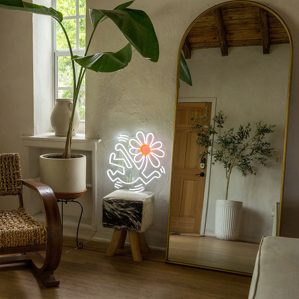 Yellowpop Keith Haring LED Neon Flower Head