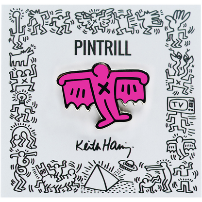 PINTRILL Keith Haring #3 Pin Bat Demon