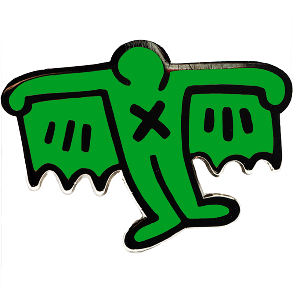 PINTRILL Keith Haring #3 Pin Bat Demon