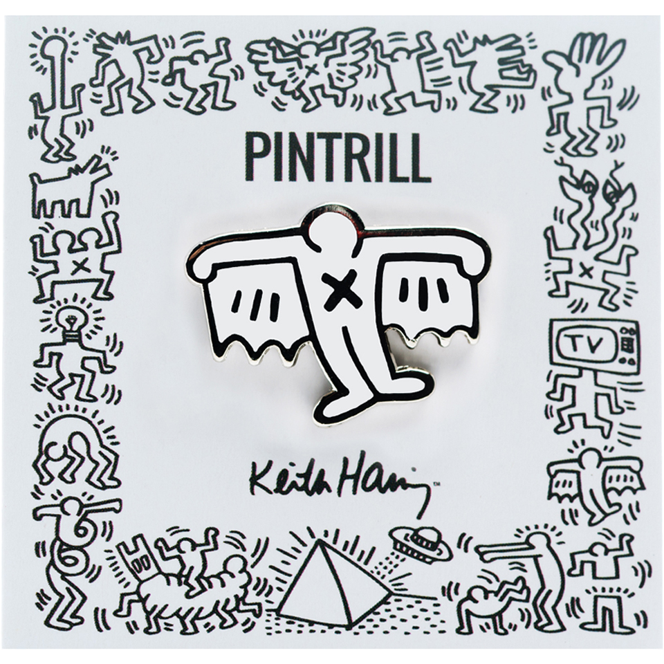 PINTRILL Keith Haring #3 Pin Bat Demon