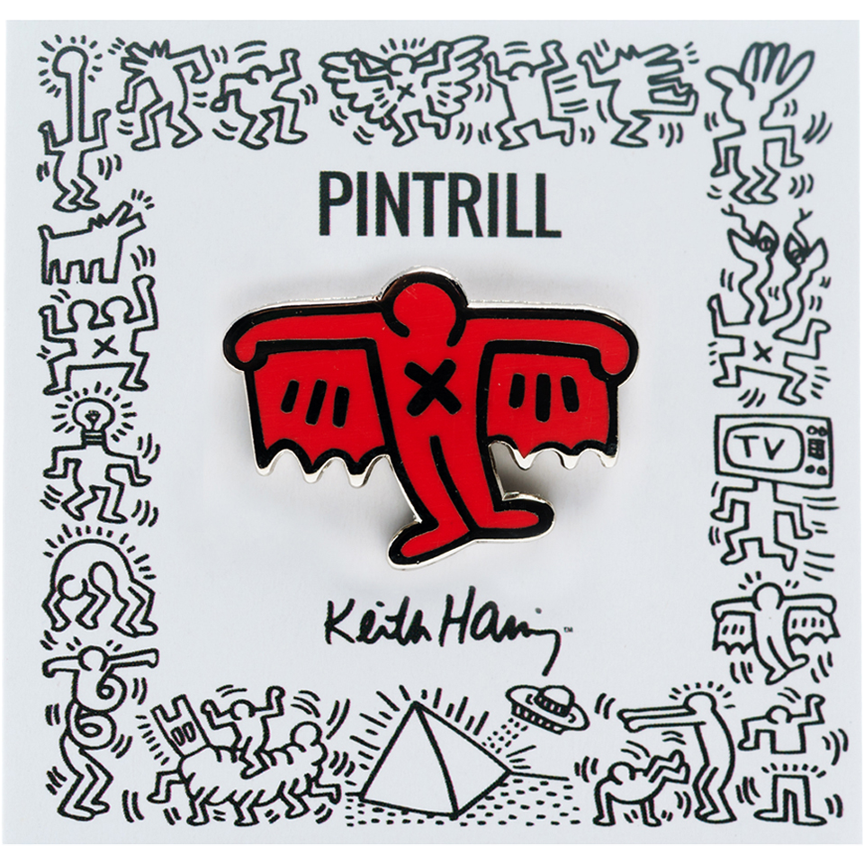 PINTRILL Keith Haring #3 Pin Bat Demon