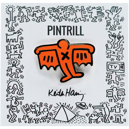 PINTRILL Keith Haring #3 Pin Bat Demon