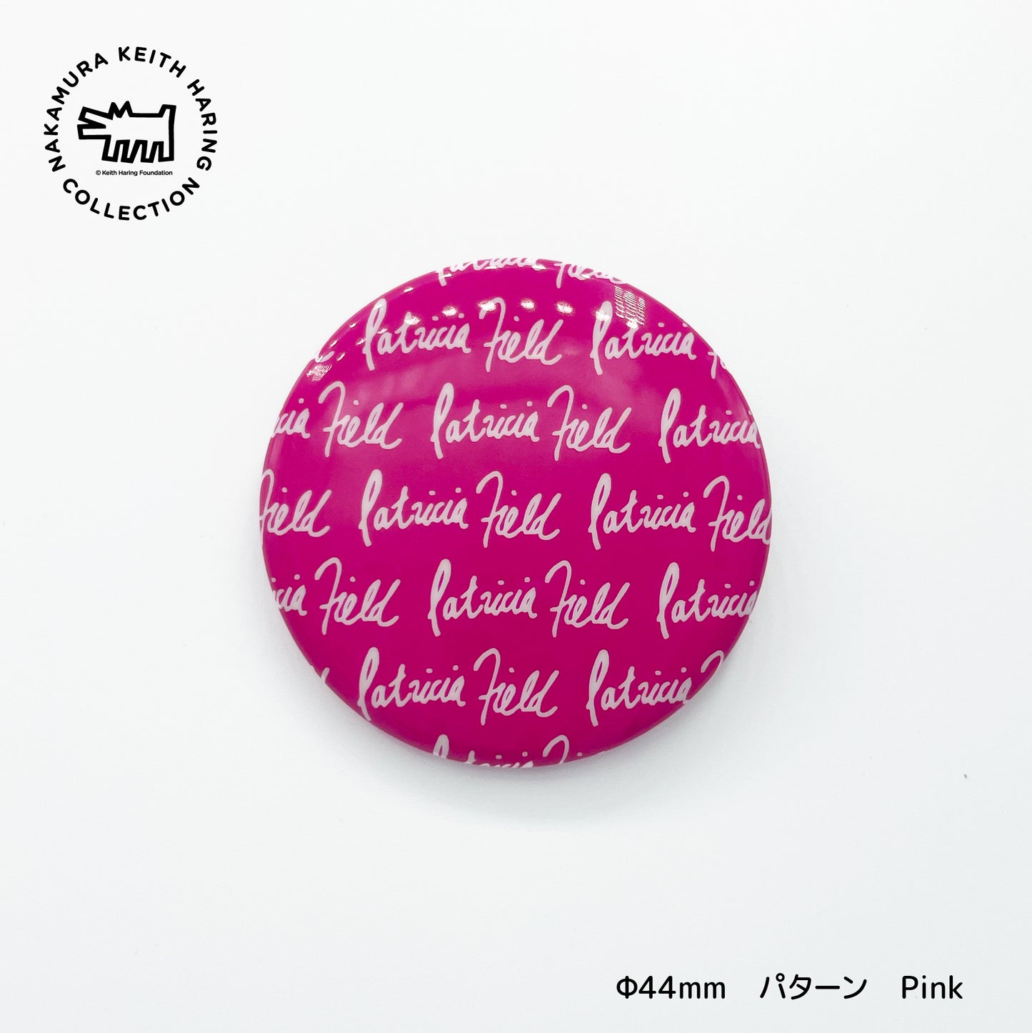 Patricia Field Logo Button パターンPink