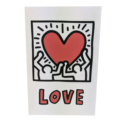 KEITH HARING LOVE POP UP CARD