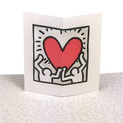 KEITH HARING LOVE POP UP CARD