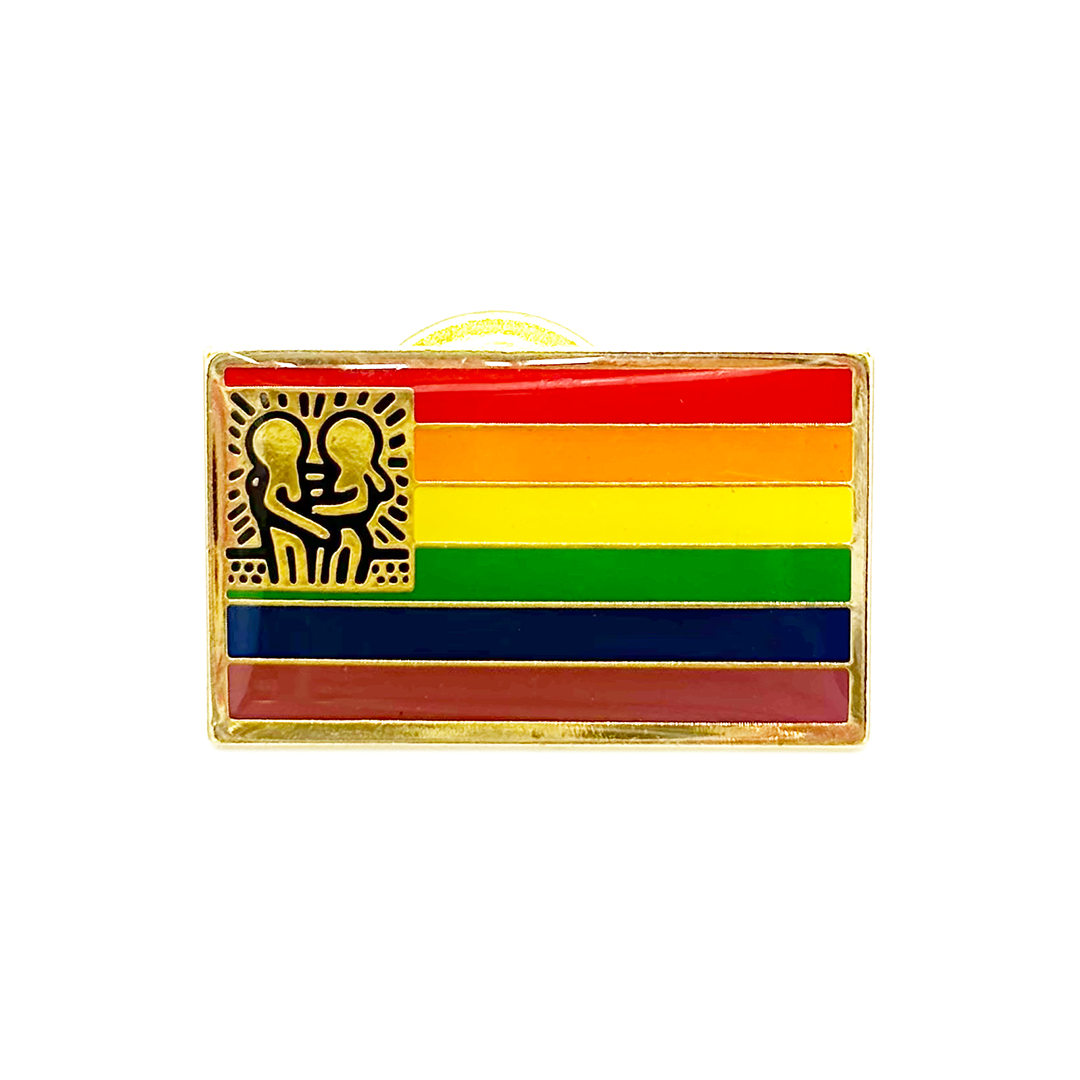 Rainbow Pin Rainbow Flag Keith Haring