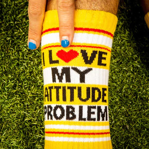 GUMBALL POODLE  Socks I LOVE MY ATTITUDE PROBLEM
