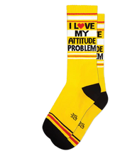 Load image into gallery viewer, GUMBALL POODLE SOCKS I LOVE MY ATTITUDE PROBLEM