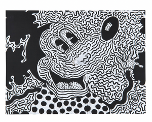 Mickey Mouse × Keith Haring Wall Clock