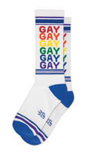 将图片加载到图库查看器，GUMBALL POODLE 运动袜 Gay Rainbow 121084-GCGYR