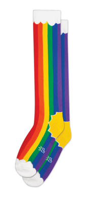 GUMBALL POODLE Athletic Knee Socks Rainbow Clouds 321092-KARC