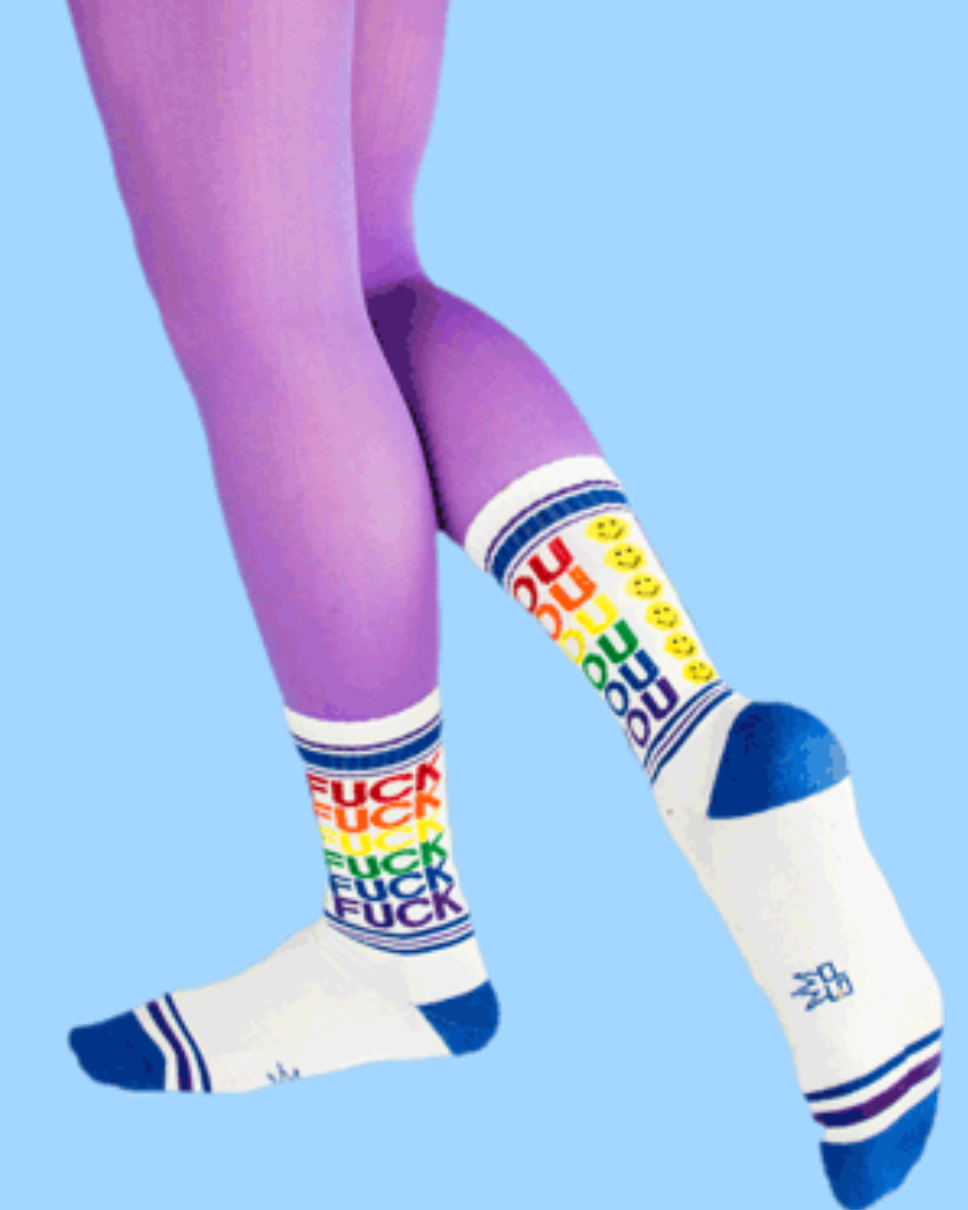 GUMBALL POODLE  Socks FUCK YOU