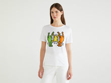 将图片加载到图库查看器，Benetton Keith Haring T恤系列白色