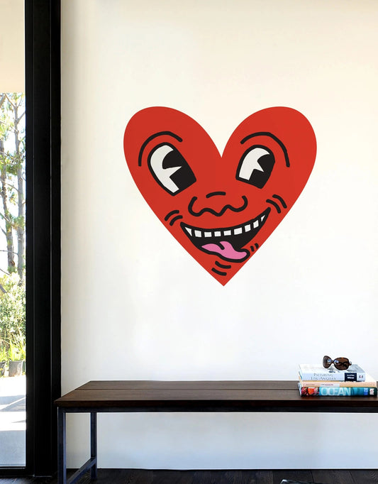 Heart Face Wall Sticker