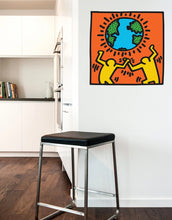 画像をギャラリービューアに読み込む, Wall sticker Keith Haring-Globe Globe