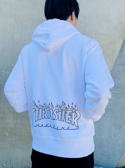 Thrasher x Keith Haring Hoodie White KH-TH2114