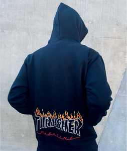 Thrasher x Keith Haring 连帽衫黑色 KH-TH2114
